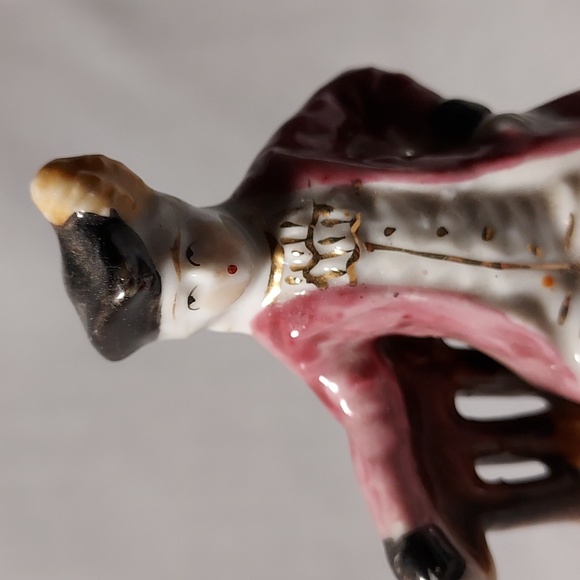 Vintage Made In Occupied Japan  Man French English Man Sitting on Bench - Picture 4 of 8